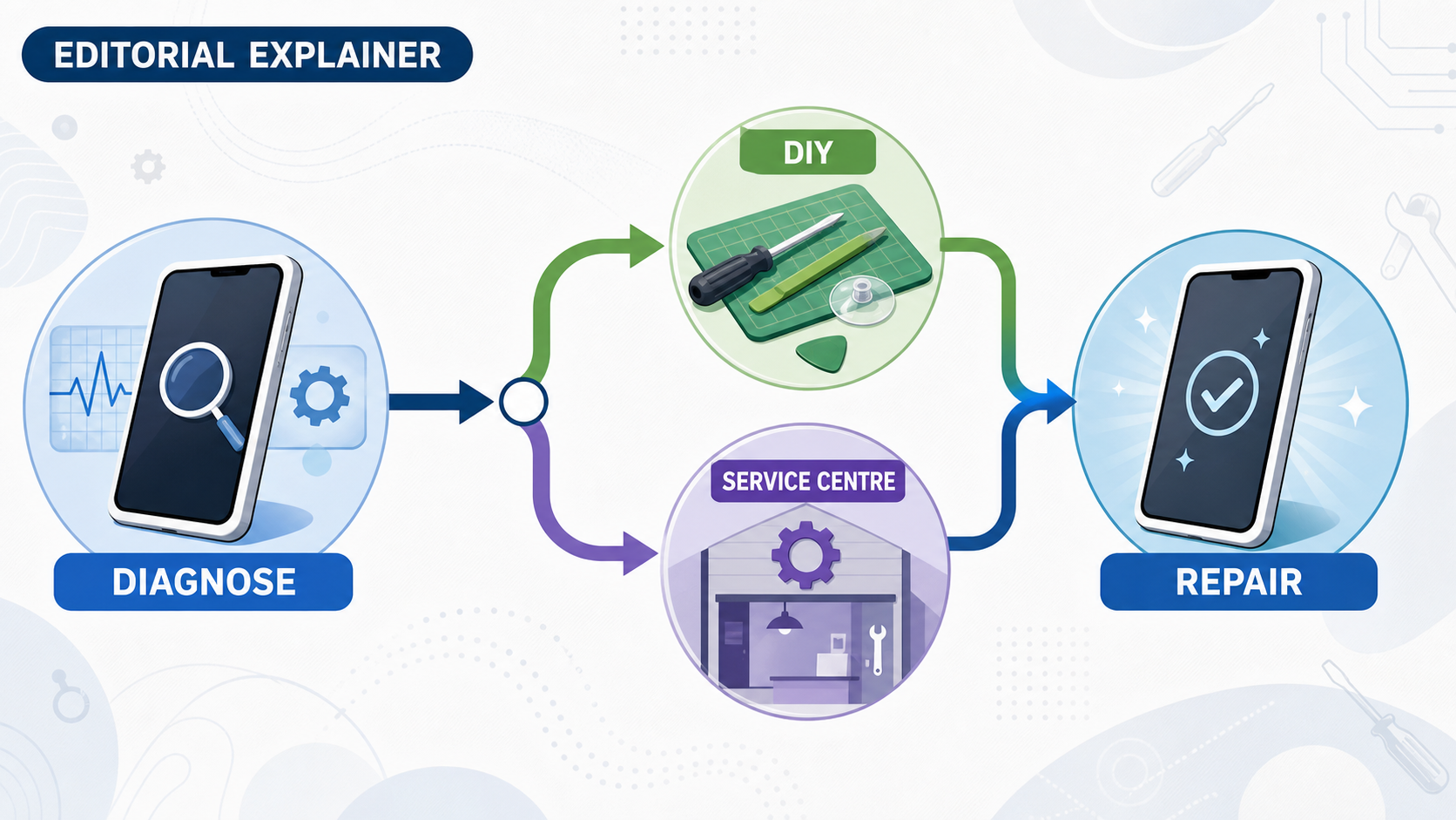 Make the documented repair options immediately scannable without implying independent repair testing